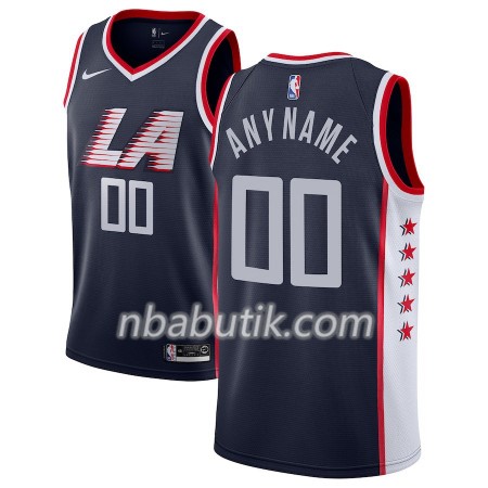NBA Mænd Trøje Los Angeles Clippers Custom 2018-19 Nike City Edition Navy Swingman